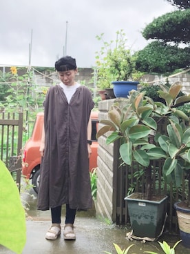 「G-SHOCK」｜「アイテム（ワンピース/ドレス）」を使った、NANAEさん（レディース・155cm）の夏コーディネート