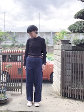 黒 ネイビー の人気ファッションコーディネート 季節 9月 11月 Wear