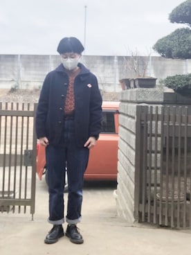 「ケーブルニット」｜「アイテム（アナログ腕時計）」を使った、NANAEさん（レディース・155cm）の冬コーディネート
