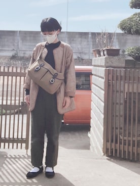 「G-SHOCK」｜「アイテム（その他）」を使った、NANAEさん（レディース・155cm）の春コーディネート