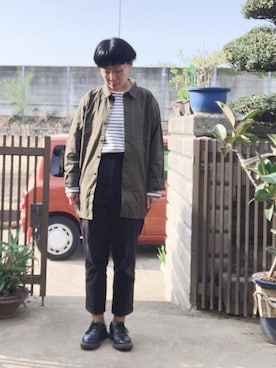 「Jamgarden（ジャムガーデン）のアイテム」を使った、NANAEさん（レディース・155cm）の春コーディネート