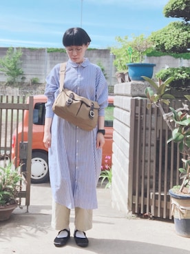 「2回目の投稿」｜NANAEさん（レディース・155cm）の春コーディネート