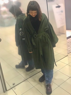 「w closet」｜「アイテム（ブルゾン）」を使った、rena0912さん（レディース・159cm）の秋コーディネート