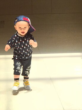 「cotton on（コットンオン）のアイテム」を使った、rinusさん（キッズ・90cm）の春コーディネート