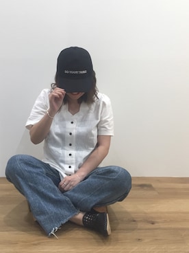 「アイテム（バングル/リストバンド）」を使った、maaao！さん（レディース・151cm）の夏コーディネート