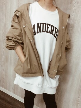 「アイテム（マウンテンパーカー）」を使った、maaao！さん（レディース・150cm）の春コーディネート