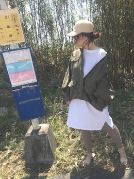 「アイテム（サンダル、ゴールド系）」を使った、maaao！さん（レディース・151cm）の春コーディネート