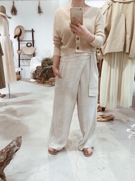 「アイテム（バングル/リストバンド）」を使った、maaao！さん（レディース・150cm）の春コーディネート