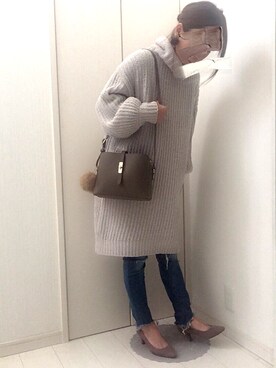 tomさん（レディース・155cm）の冬コーディネート