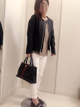 「ワッフル」｜tomさん（レディース・155cm）の春コーディネート