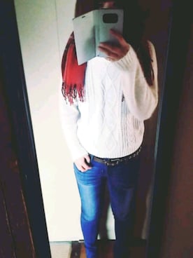 「earth（アース）のアイテム（パンツ）」を使った、airiさん（レディース・166cm）の春コーディネート