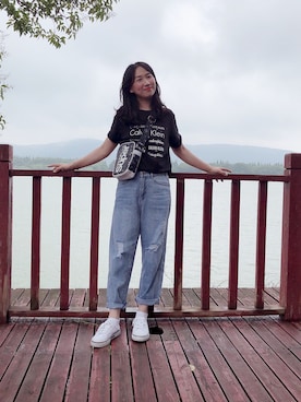 「Jのアイテム」を使った、淘客城宝さん（レディース・163cm）の夏コーディネート