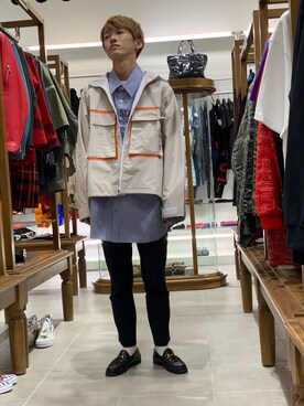 「WHITELAND（ホワイトランド）のアイテム（ブルゾン）」を使った、大輝さん（メンズ・174cm）の冬コーディネート