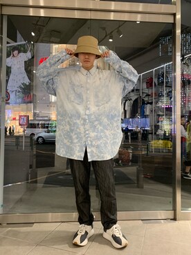 「L.H.P（エルエイチピー）のアイテム（帽子）」を使った、大輝さん（メンズ・174cm）の春コーディネート