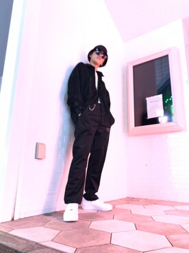 「L.H.P（エルエイチピー）のアイテム（帽子）」を使った、大輝さん（メンズ・174cm）の秋コーディネート