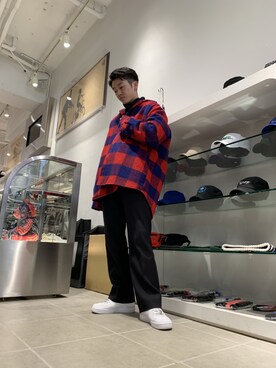 「WHITELAND BLACKBURN」｜「アイテム（その他アウター）」を使った、大輝さん（メンズ・174cm）の冬コーディネート