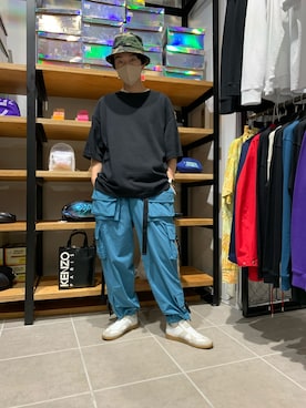 「Yohji Yamamoto（ヨウジヤマモト）のアイテム（帽子）」を使った、大輝さん（メンズ・174cm）の夏コーディネート