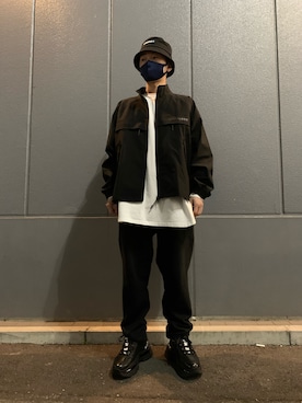「アイテム（スウェットパンツ）」を使った、大輝さん（メンズ・174cm・20代）の春コーディネート