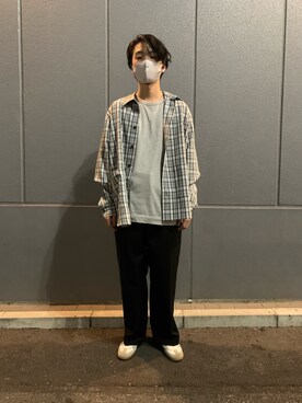 「Danke schon」｜「アイテム（スラックス）」を使った、大輝さん（メンズ・174cm）の春コーディネート