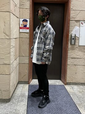 「L.H.P Private Brand（エルエイチピープライベートブランド）のアイテム」を使った、大輝さん（メンズ・174cm）の春コーディネート