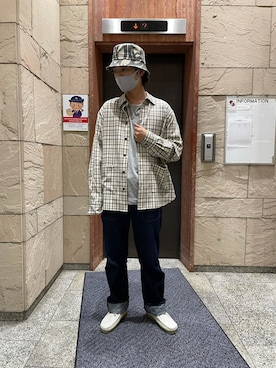 「DANKE SCHON（ダンケシェーン）のアイテム（帽子）」を使った、大輝さん（メンズ・174cm）の春コーディネート