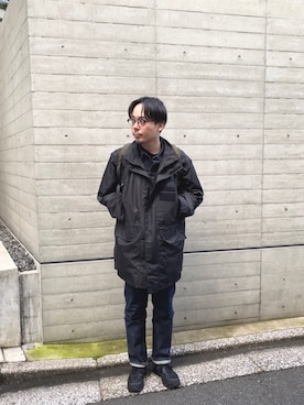 「STABILIZER GNZ（スタビライザージーンズ）のアイテム（ジャケット/アウター）」を使った、junya_mochizukiさん（メンズ・177cm）の冬コーディネート
