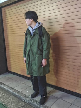 「N.HOOLYWOOD」｜「アイテム（スリッポン）」を使った、junya_mochizukiさん（メンズ・177cm）の春コーディネート