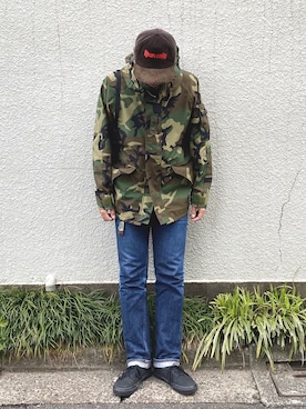 「STABILIZER GNZ（スタビライザージーンズ）のアイテム」を使った、junya_mochizukiさん（メンズ・177cm）の春コーディネート