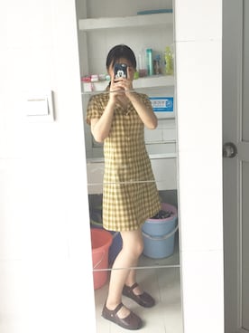 「I（アイ）のアイテム」を使った、黄井鱼さん（レディース・155cm）の夏コーディネート