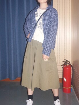 「I（アイ）のアイテム」を使った、黄井鱼さん（レディース・156cm）の秋コーディネート