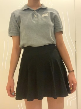 「PULL&BEAR（プルアンドベア）のアイテム（スカート）」を使った、booh / ぶー子さん（レディース・162cm）の夏コーディネート