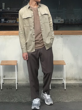 「CANVAS.（キャンバス）のアイテム（スラックス）」を使った、weixun0113さん（メンズ・180cm）の夏コーディネート