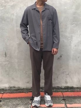 「CANVAS.（キャンバス）のアイテム（スラックス）」を使った、weixun0113さん（メンズ・180cm）の秋コーディネート