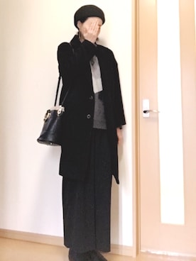 「大晦日」｜「アイテム（チェスターコート）」を使った、yukaさん（レディース・163cm）の冬コーディネート