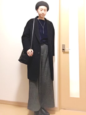 「アイテム（ピアス（両耳用））」を使った、yukaさん（レディース・163cm・30代）の冬コーディネート