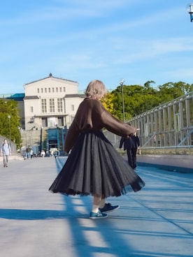 「Lee（リー）のアイテム（シューズ）」を使った、せゐかさん（レディース・156cm）の秋コーディネート