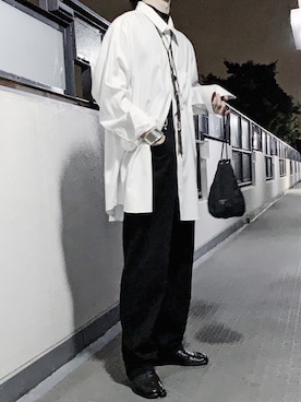 「Ann DEMEULEMEESTER（アンドゥムルメステール）のアイテム（アクセサリー）」を使った、牡丹さん（メンズ・170cm）の春コーディネート