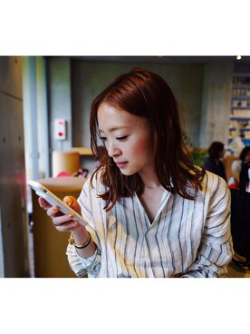 野尻美穂さん(レディース・161cm)の春コーディネート