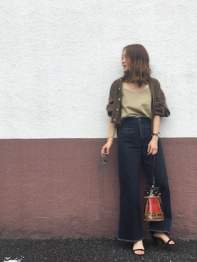 野尻美穂さん（レディース・161cm）の夏コーディネート