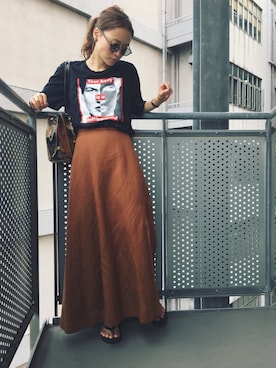 野尻美穂さん（レディース・161cm）の夏コーディネート