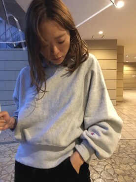 「ADER（アデル）のアイテム」を使った、野尻美穂さん（レディース・161cm）の秋コーディネート
