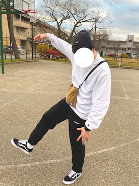 「G-SHOCK」｜「アイテム（ニットキャップ/ビーニー）」を使った、あすぼーさん（メンズ・175cm）の秋コーディネート