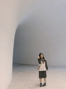 「NET（ネット）のアイテム（チュニック）」を使った、angelさん（レディース・150cm）の冬コーディネート