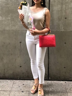 「RODO（ロド）のアイテム」を使った、Sallyさん（レディース・161cm）の夏コーディネート