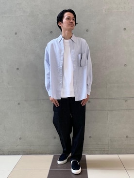「BLANC..（ブラン）のアイテム」を使った、daiki haradaさん（メンズ・172cm）の夏コーディネート