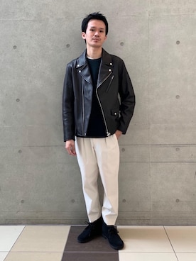 「BEAUTY&YOUTH UNITED ARROWS（ビューティーアンドユースユナイテッドアローズ）のアイテム（その他アウター）」を使った、daiki haradaさん（メンズ・172cm）の秋コーディネート