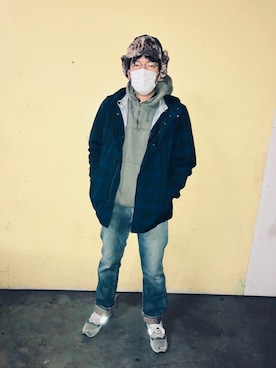 「BACK NUMBER（バックナンバー）のアイテム（ステンカラーコート）」を使った、ｼﾞｮｾﾌ🦄ももかーまん✅さん（メンズ・180cm）の冬コーディネート
