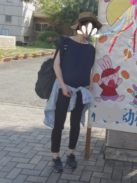 「運動会コーデ」｜「アイテム（その他）」を使った、puさん（レディース・160cm）の夏コーディネート