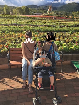 「マムジーンズ」｜puさん（レディース・160cm）の秋コーディネート