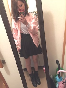 「GORGE（ゴージ）のアイテム（シューズ）」を使った、rさん（レディース・156cm）の春コーディネート